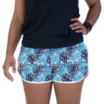 Short Feminino Azul Floral