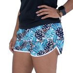 Short Feminino Azul Floral