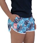 Short Feminino Azul Floral