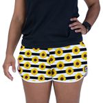 Short Feminino Listrado Floral