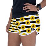 Short Feminino Listrado Floral