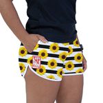 Short Feminino Listrado Floral