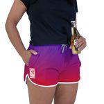 Short Feminino Beer Liso - Degradê - Roxo