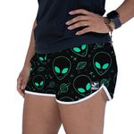 Short Feminino Beer - Alien Verde - Preto