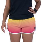 Short Feminino Beer Liso - Degradê - Laranja