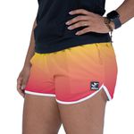 Short Feminino Beer Liso - Degradê - Laranja