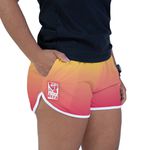 Short Feminino Beer Liso - Degradê - Laranja