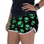 Short Feminino Beer - Alien Verde - Preto