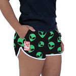 Short Feminino Beer - Alien Verde - Preto