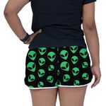 Short Feminino Beer - Alien Verde - Preto