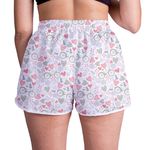 Short Feminino - Branco - Desenhos