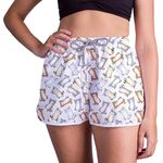 Short Feminino - Branco - Gatinhos