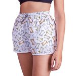 Short Feminino - Branco - Gatinhos