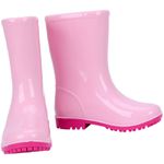 BOTA GALOCHA INFANTIL IMPERMEÁVEL COLORIDA WORLD COLORS 7000 Rosa