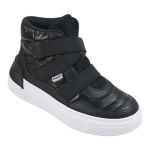 TÊNIS INFANTIL PAMPILI CANO ALTO PRETO FÁCIL CALÇAR 736072 Preto
