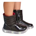 BOTA INFANTIL PAMPILI SNEAKER LUZINHA LED PRETO 483039 Preto