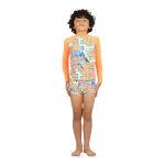CONJ BLUSA PROTEÇÃO SOLAR E SUNGA SIRI KIDS AVIÃO 39552 Laranja