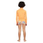 CONJ BLUSA PROTEÇÃO SOLAR E SUNGA SIRI KIDS AVIÃO 39552 Laranja