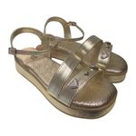 SANDÁLIA INFANTIL ANABELA PAMPILI ALANA DOURADO 756013000 Dourado