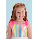 VESTIDO INFANTIL FESTA COLORIDO MON SUCRÉ 3127142 Colorido