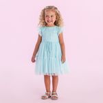 VESTIDO INFANTIL FESTA PETIT CHERIE AZUL TIFANNY 3127018 Azul