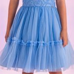 VESTIDO INFANTIL FESTA AZUL CARBONO PETIT CHERIE 3127004 Azul