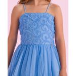 VESTIDO INFANTIL FESTA AZUL CARBONO PETIT CHERIE 3127004 Azul