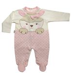 MACAÇÃO BEBÊ SUEDINE BICHOS FEMININO ANJOS BABY 22111 Rosa