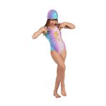 MAIÔ COM TOUCA SIRI KIDS CAROLINA HOT SEREIA GLITTER 38014