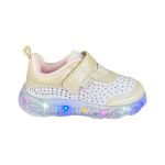 TÊNIS LUZINHA LED PAMPILI MENINA NUDE 682042