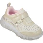 TÊNIS LUZINHA LED PAMPILI MENINA NUDE 682042