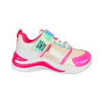 TÊNIS LED FRONTAL PAMPILI MENINA SPK BRANCO E PINK 683026