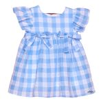VESTIDO MON SUCRÉ bEBÊ XADREZ AZUL PITANGUEIRA 3125000