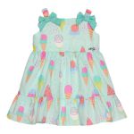 VESTIDO BEBÊ MON SUCRÉ VERDE SORVETE GELATO 3125048 