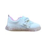TÊNIS PAMPILI INFANTIL POM POM BRANCO FÁCIL CALÇAR 699029