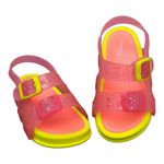 SANDÁLIA PAMPILI SUN GLEE ROSA NEON PVC 705002