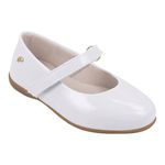 Sapatilha Infantil Verniz Pampili Bailarina Branco 188500 Branco