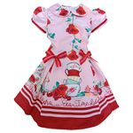 VESTIDO FESTA PRINCESAS DISNEY LULUZINHA ROSA 811194
