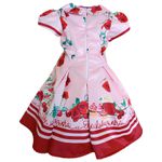 VESTIDO FESTA PRINCESAS DISNEY LULUZINHA ROSA 811194