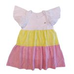 VESTIDO INFANTIL LESIÊ LISTRADO COLORIDO MARISOL 319915