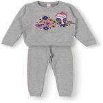 2078 CONJUNTO MOLETOM INFANTIL MARISOL Cinza