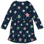 VESTIDO INFANTIL ESTRELA MALHA FRIA MARISOL TAMANHO 4 AO 8 Azul Ref 79112