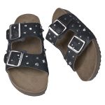 Papete Ox em Couro Cor Preto com Spikes 