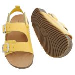 Sandália Ox Kids Couro Naturalle Cor Amarelo