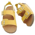 Sandália Ox Kids Couro Naturalle Cor Amarelo