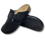 Clogs Ox em Couro Camurça Cor Preto