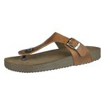 Papete Ox de Dedo em Couro Fossil Cor Caramelo 