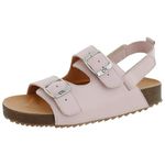 Sandália Ox Kids Couro Confort Cor Rosa Bebe