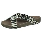 Papete Ox Cruzada Couro Pelo Cor Zebra