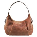 Bolsa Feminina em Couro Marrom Rustico Ariane